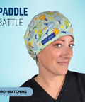 Paddle Battle - Scrub Cap - rae & grace - Euro - Matching Top