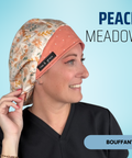 Peach Meadow - Scrub Cap - rae & grace - Bouffant