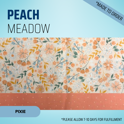 Peach Meadow - Scrub Cap - rae & grace - Pixie - *Made to order