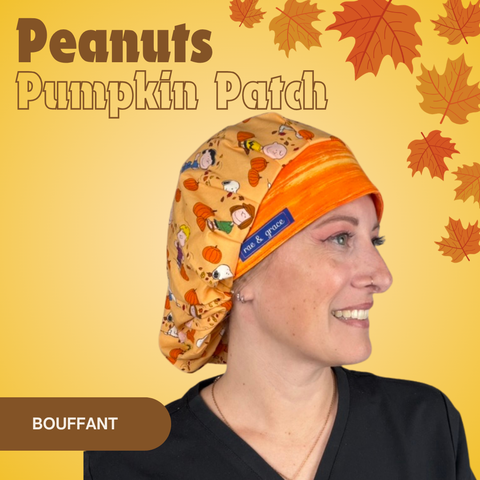 Peanuts Pumpkin Patch - Scrub Cap - rae & grace - Bouffant