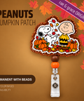 Peanuts Pumpkin Patch - Badge Reel - rae & grace - Permanent/Beads