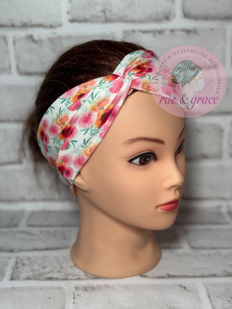 Pink Roses - Headband