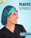 Plastics Scribbles - Scrub Cap - rae & grace - Bouffant