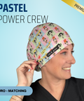 Pastel Power Crew - Scrub Cap - rae & grace - Euro - Matching Top