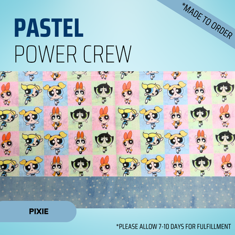Pastel Power Crew - Scrub Cap - rae & grace - Pixie - *Made to order