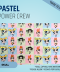 Pastel Power Crew - Scrub Cap - rae & grace - Skull Cap - *Made to order