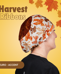 Harvest Ribbons - Scrub Cap - rae & grace - Euro - Accent Top
