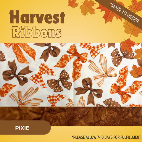 Harvest Ribbons - Scrub Cap - rae & grace - Pixie - *Made to order
