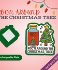 Roc N' Around The Christmas Tree - Badge Reel - rae & grace - Interchangeable Plate Only