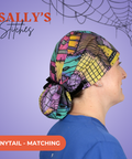 Sally'S Stitches - Scrub Cap - rae & grace - Ponytail - Matching Top