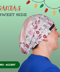 Santa’S Sweet Side  - Scrub Cap - rae & grace - Euro - Accent Top