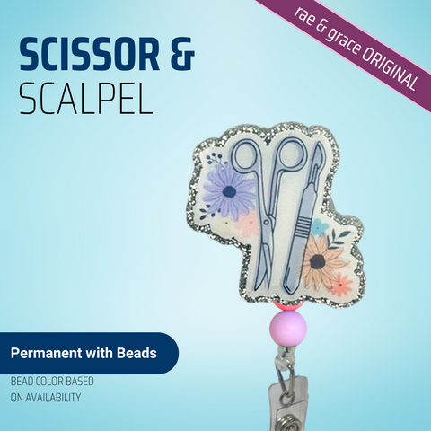Scissor & Scalpel - Badge Reel