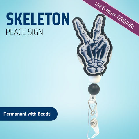 Skeleton Peace Sign - Badge Reel