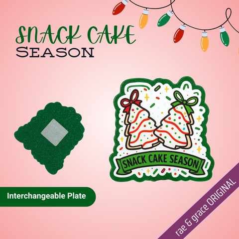 Snack Cake Season - Badge Reel - rae & grace - Interchangeable Plate Only