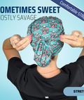 Sometimes Sweet Mostly Savage - Scrub Cap - rae & grace - Stretch