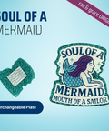 Soul Of A Mermaid - Badge Reel - rae & grace - Interchangeable Plate Only