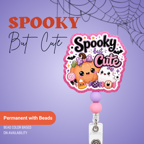 Spooky But Cute - Badge Reel - rae & grace - Permanent/Beads