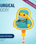 Surgical Duck - Badge Reel - rae & grace - Permanent/Beads