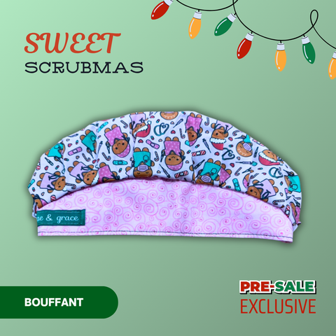 Sweet Scrubmas - Scrub Cap - rae & grace - Bouffant