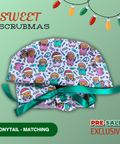 Sweet Scrubmas - Scrub Cap - rae & grace - Ponytail - Matching Top