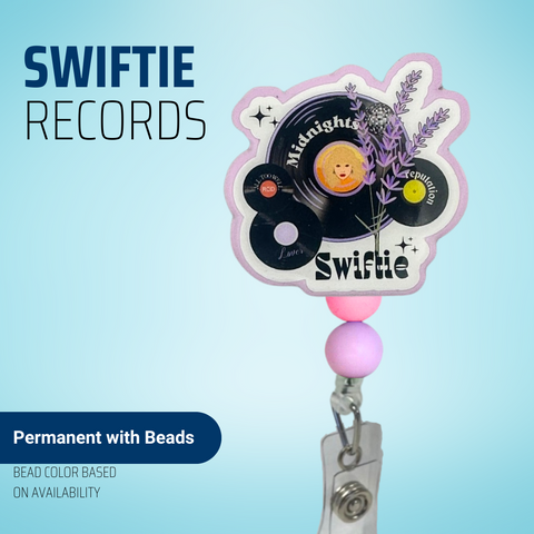 Swiftie Records - Badge Reel - rae & grace - Permanent/Beads