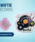 Swiftie Records - Badge Reel - rae & grace - Interchangeable Plate Only