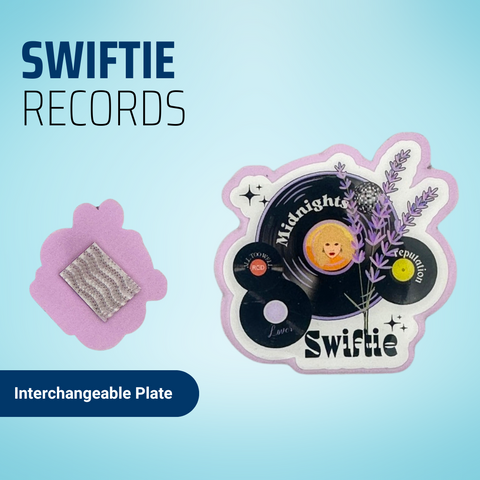 Swiftie Records - Badge Reel - rae & grace - Interchangeable Plate Only
