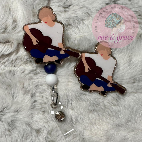 TS Playing Guitar - Badge Reel