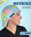 Watercolor Whimsy - Scrub Cap - rae & grace - Bouffant