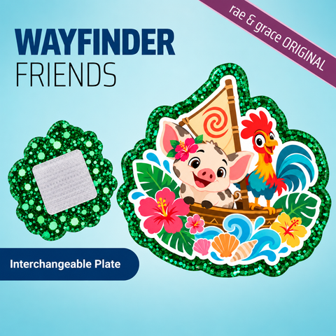 Wayfinder Friends - Badge Reel - rae & grace - Interchangeable Plate Only