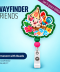 Wayfinder Friends - Badge Reel - rae & grace - Permanent/Beads