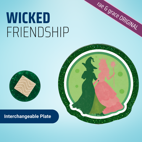 Wicked Friendship - Badge Reel - rae & grace - Interchangeable Plate Only