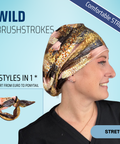 Wild Brushstrokes - Scrub Cap - rae & grace - Skull Cap - *Made to order