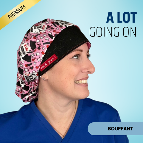 A Lot Going On - Scrub Cap - rae & grace - Bouffant