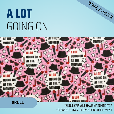 A Lot Going On - Scrub Cap - rae & grace - Skull Cap - *Made to order