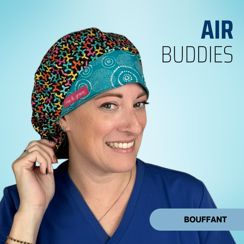 Air Buddies  - Scrub Cap - rae & grace - Bouffant