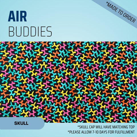 Air Buddies  - Scrub Cap - rae & grace - Skull Cap - Made to order Please allow 7-10 days for fulfillment.