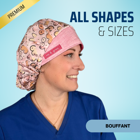 All Shape And Sizes - Scrub Cap - rae & grace - Bouffant