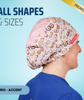 All Shape And Sizes - Scrub Cap - rae & grace - Euro - Accent Top
