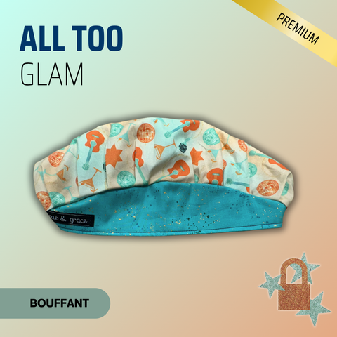 All Too Glam - Scrub Cap - rae & grace - Bouffant