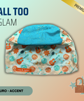 All Too Glam - Scrub Cap - rae & grace - Euro - Accent Top