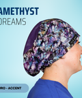 Amethyst Dreams - Scrub Cap - rae & grace - Euro - Accent Top