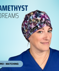 Amethyst Dreams - Scrub Cap - rae & grace - Euro - Matching Top