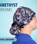 Amethyst Dreams - Scrub Cap - rae & grace - Ponytail - Matching Top