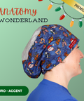 Anatomy Wonderland - Scrub Cap - rae & grace - Euro - Accent Top