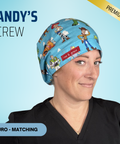 Andy's Crew - Scrub Cap - rae & grace - Euro - Matching Top