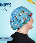 Andy's Crew - Scrub Cap - rae & grace - Euro - Accent Top