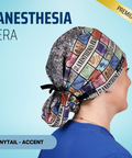 Anesthesia Era - Scrub Cap - rae & grace - Ponytail - Accent Top