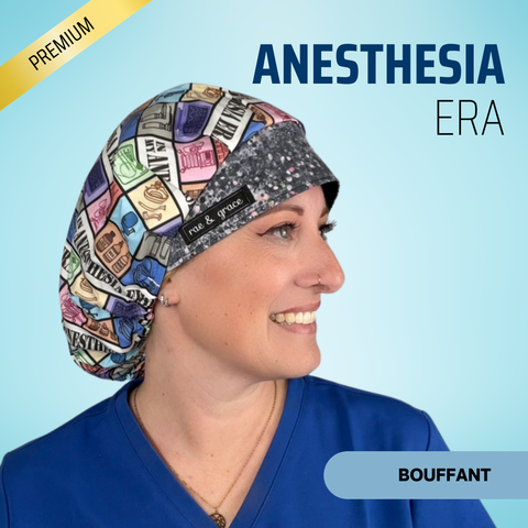 Anesthesia Era - Scrub Cap - rae & grace - Bouffant