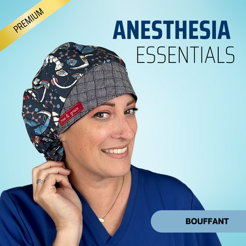 Anesthesia Essentials - Scrub Cap - rae & grace - Bouffant